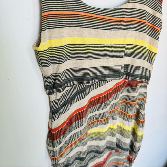 ANTHROPOLOGIE BAILEY44 Cream Black Striped Layered Bodycon Tank Top Mini Dress S - Picture 9 of 13